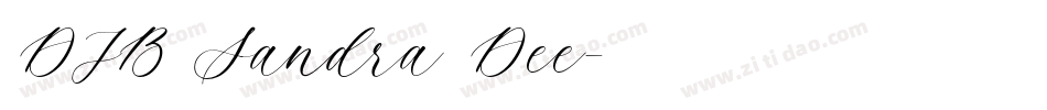 DJB Sandra Dee字体转换